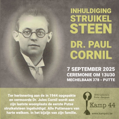 7 September 2025 plaatsing struikelsteen 